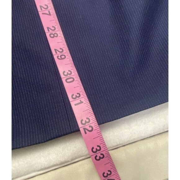 VITALE BARBERIS Men Blazer Size XL Wool Super 110 CANONICO STITCHED Blue Classic - Picture 12 of 16